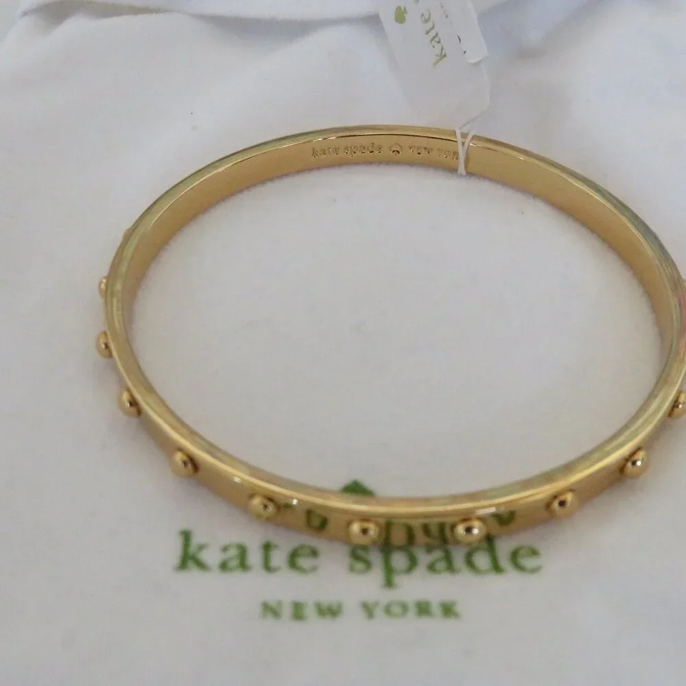 Kade Spade Studded Hinged Bangle - Picture 1 of 5
